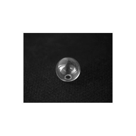 Boule verre à garnir 1 trou 16mm  - 1