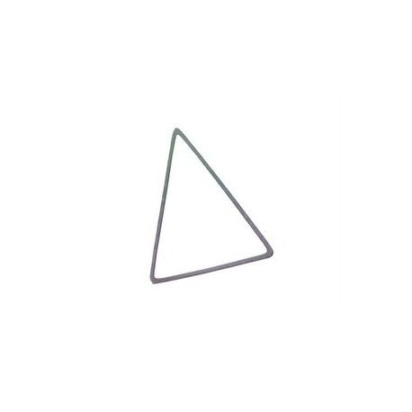 Anneau fermé triangle 20x25mm ARGENTÉ x2  - 1