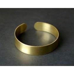 Raw brass bracelet base 13.5x1mm