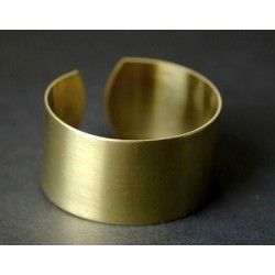 Raw brass bracelet base 30x1mm