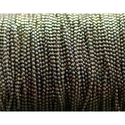 Round bead chain diamond effect 1.2mm GOLD COLOR/GREY x1m
