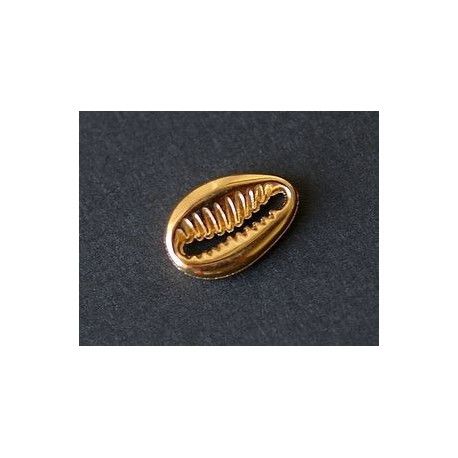 Cauris 12x8mm DORÉ x1  - 1
