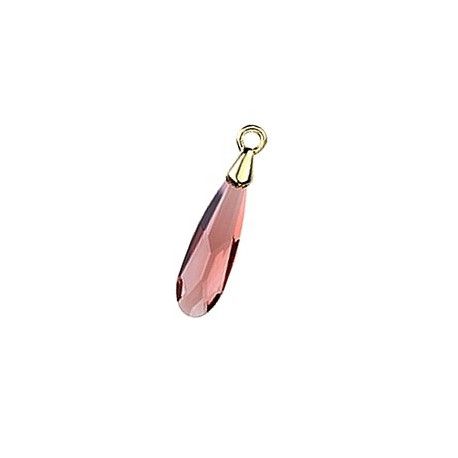 Raindrop Pendant 18mm 6533 BLUSH ROSE x1  - 1