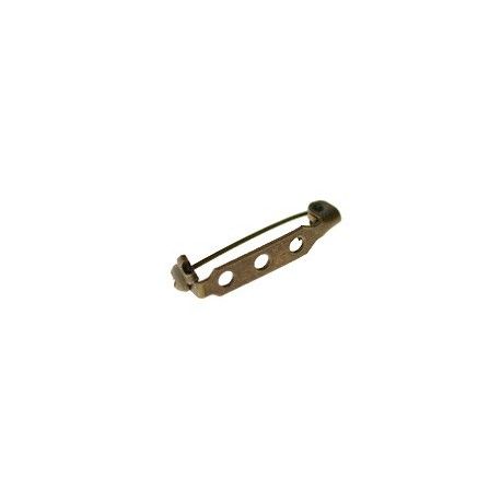 Support de broche à coller 25mm LAITON VIEILLI  - 1