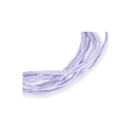 Cordon de soie Habotai 3mm LILAC x1m  - 1