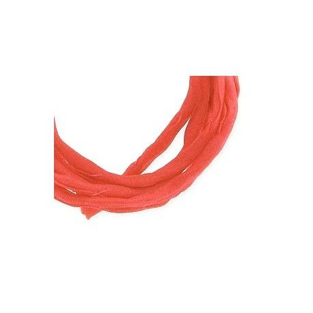 Cordon de soie Habotai 3mm CORAIL x1m  - 1
