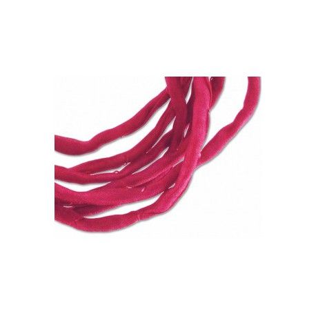 Cordon de soie Habotai 3mm GARNET x1m  - 1