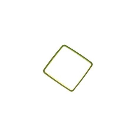 Anneau fermé carré 25mm LAITON VIEILLI x2  - 1