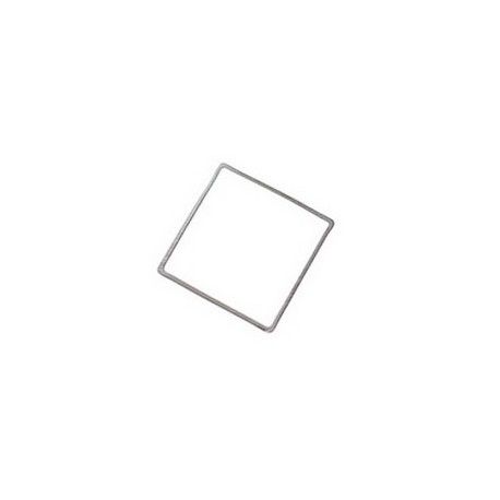 Anneau fermé carré 25mm ARGENTÉ x2  - 1