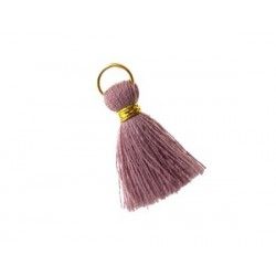Pompon of threads with loop 20/22mm gold thread PARME x1