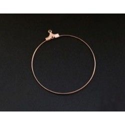 Ear hoop with ring 40mm ROSE GOLD x2