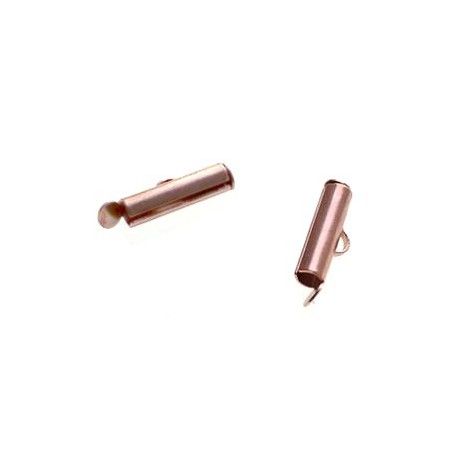 Embout goulotte 14mm ROSE GOLD x2  - 1