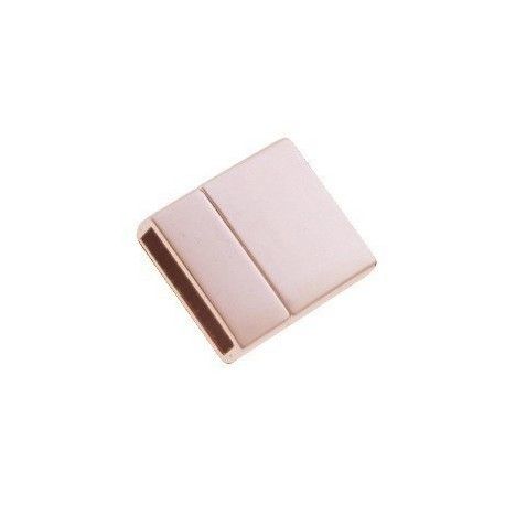 Fermoir rectangulaire aimanté 17x20x5mm ROSE GOLD SATINÉ  - 1