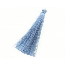 Silky polyester pompon 70mm BLUE SHADE