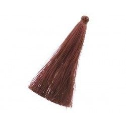Silky polyester pompon 70mm TABAC