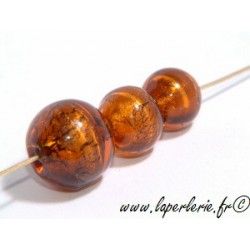 Ronde feuille d'argent 10mm SMOKED TOPAZ