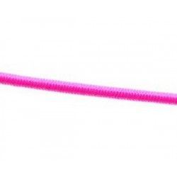 Sheathed elastic cord 1mm FLUO PINK x2m