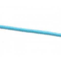 Sheathed elastic cord 1mm LIGHT TURQUOISE x2m