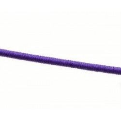 Sheathed elastic cord 1mm PURPLE x2m