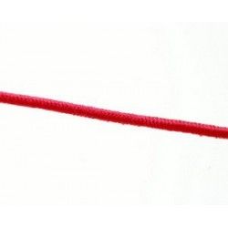 Sheathed elastic cord 1mm RED x2m