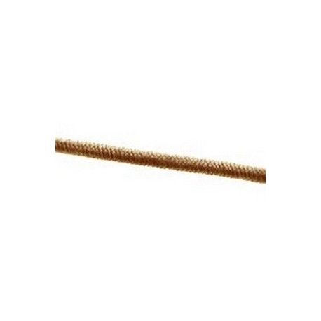 Fil élastique gainé 1mm CAPPUCCINO x2m  - 1