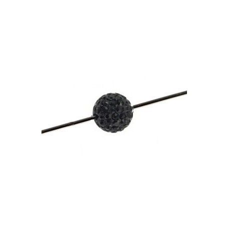Pavé ball 86001 6mm JET x1  - 1