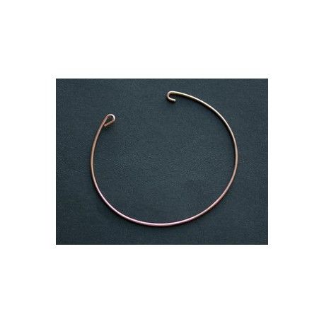 Jonc Argent 925 15cm plaqué ROSE GOLD  - 1