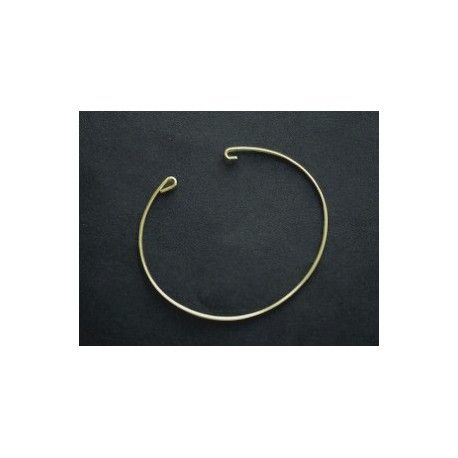 Jonc Argent 925 15cm plaqué OR  - 1