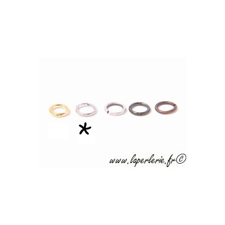 Anneaux de jonction 5 mm ARGENTÉ x25  - 1