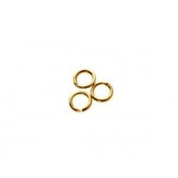 Jumpring 4x0.8mm GOLD PLATED 18KT x2
