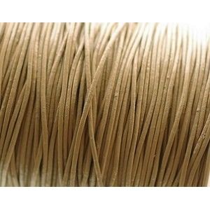 Cordon de cuir 1mm SAND x1m