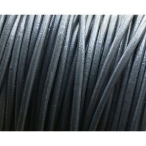 Cordon de cuir 2mm DARK GREY x1m
