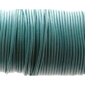 Cordon de cuir 2mm LIGHT EMERALD x1m