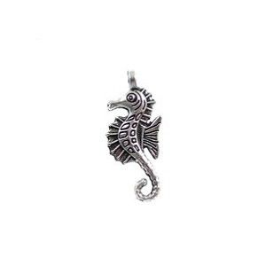 Breloque hippocampe 29x12mm ARGENTÉ VIEILLI
