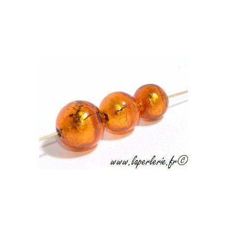 Ronde feuille d'or 10mm SMOKED TOPAZ  - 1