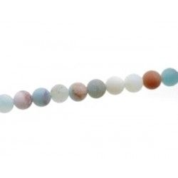 AMAZONITE Frosted Round 8mm x 1strand 40cm