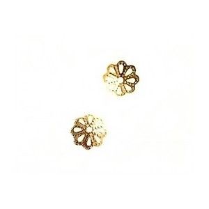 Calotte filigranée 6mm DORÉ x20  - 1