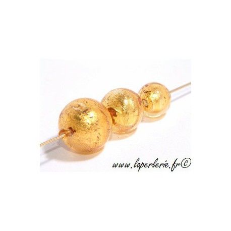 Ronde feuille d'or 10mm TOPAZ  - 1