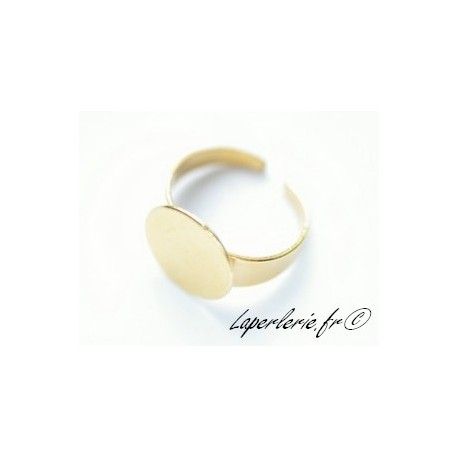 Support de bague avec plateau 15mm DORÉ  - 1