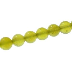 Ronde 8mm JADE OLIVINE x1 fil de 40cm