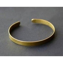Raw brass bracelet base 8 x1mm