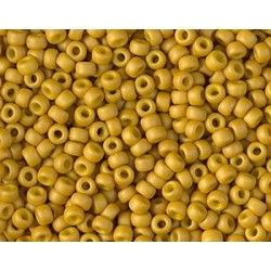 Seed beads Miyuki 8/0 1233 Matte Opaque Mustard x10g