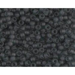 Seed beads Miyuki 8/0 152F Matte Transparent Gray x10g