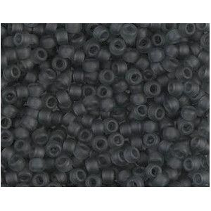 Rocaille Miyuki 8/0 152F Matte Transparent Gray x10g