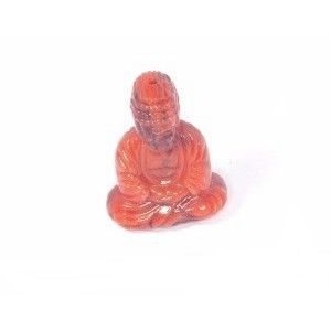 Bouddha 25X15mm CORNALINE x2  - 1