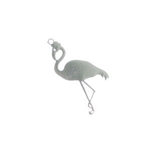 Laser cut flamant rose 27x15 ARGENTÉ x2