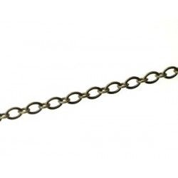 Oval chain 4.5x3.1mm BRONZE COLOR x1m