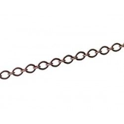Oval chain 4.5x3.1mm OLD COPPER COLOR x1m