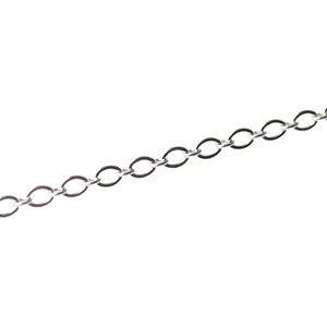 Chaîne maillon ovale 4.5x3.1mm RHODIUM x1m