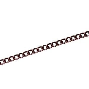 Chaîne gourmette 3.30x2.20mm CUIVRE VIEILLI x1m